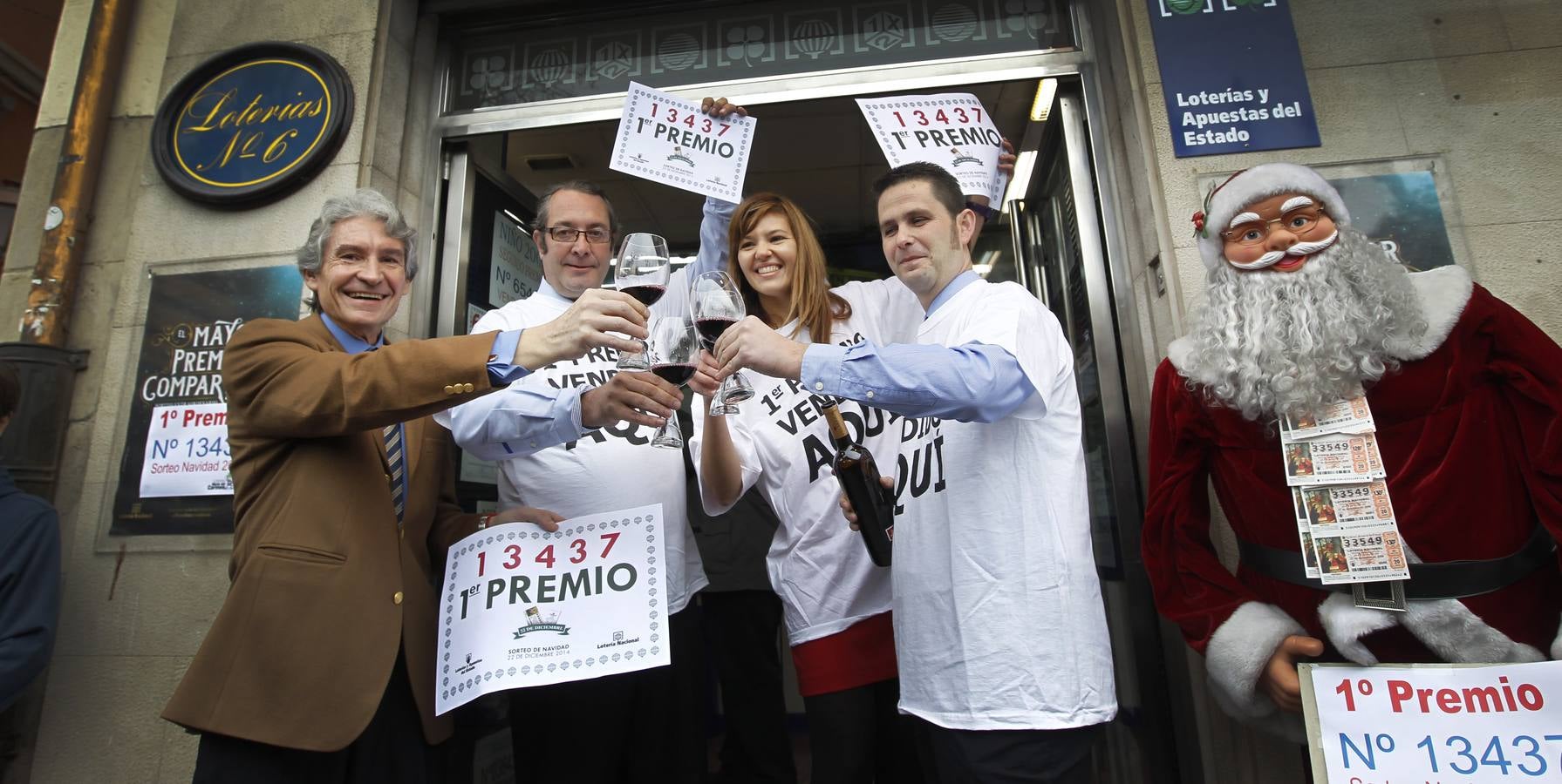 Logroño celebra el Gordo y el segundo premio