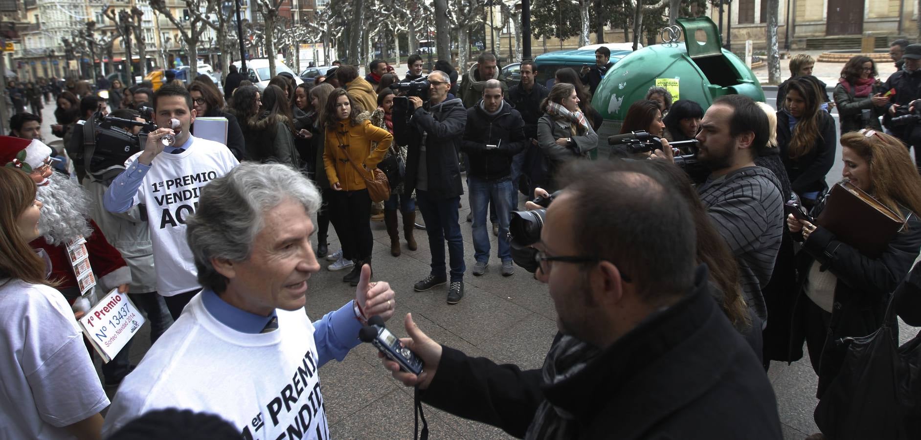Logroño celebra el Gordo y el segundo premio