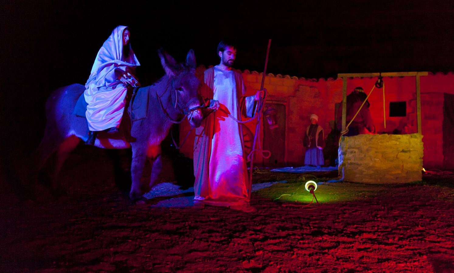 Representación del Belén viviente de Alcanadre