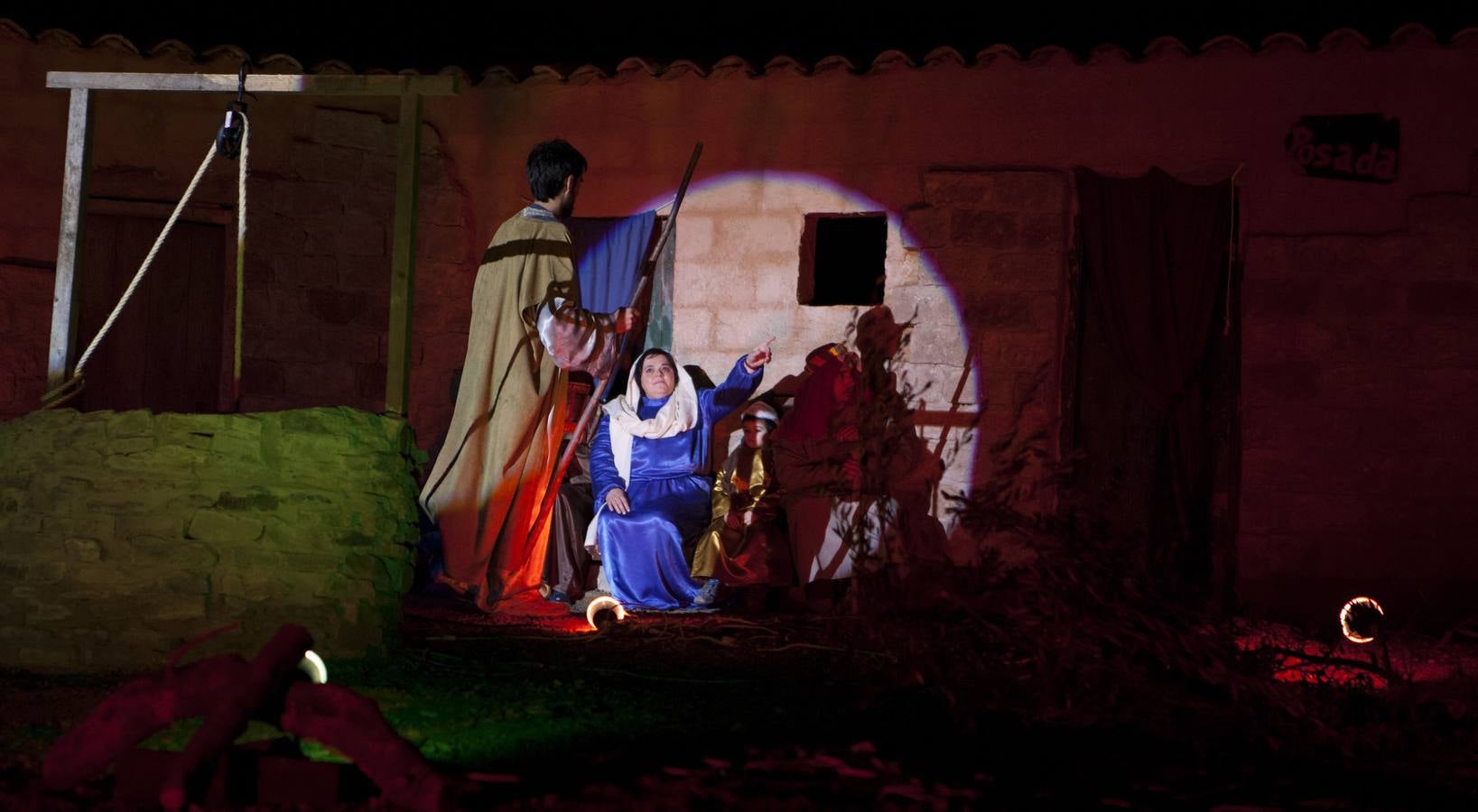Representación del Belén viviente de Alcanadre