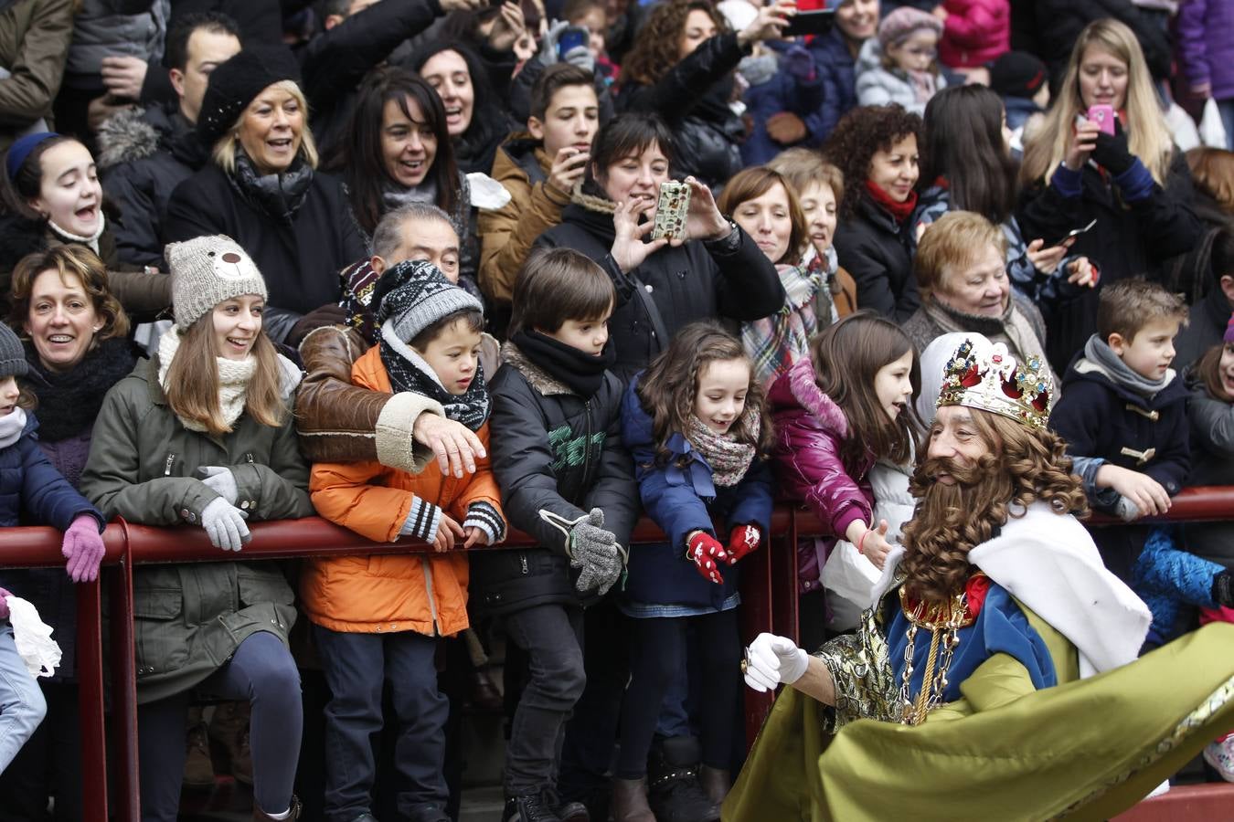 Los Reyes Magos llegan a Las Gaunas (I)