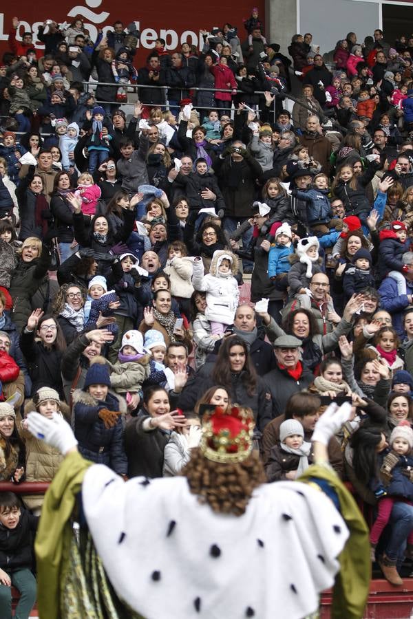 Los Reyes Magos llegan a Las Gaunas (I)