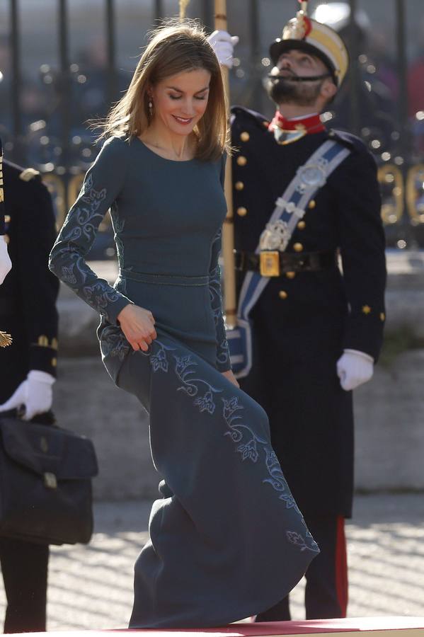 Doña Letizia, durante la celebración de la Pascua Militar.