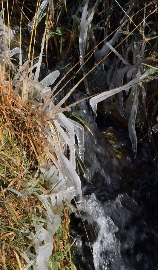 El hielo alcanza la sierra riojana