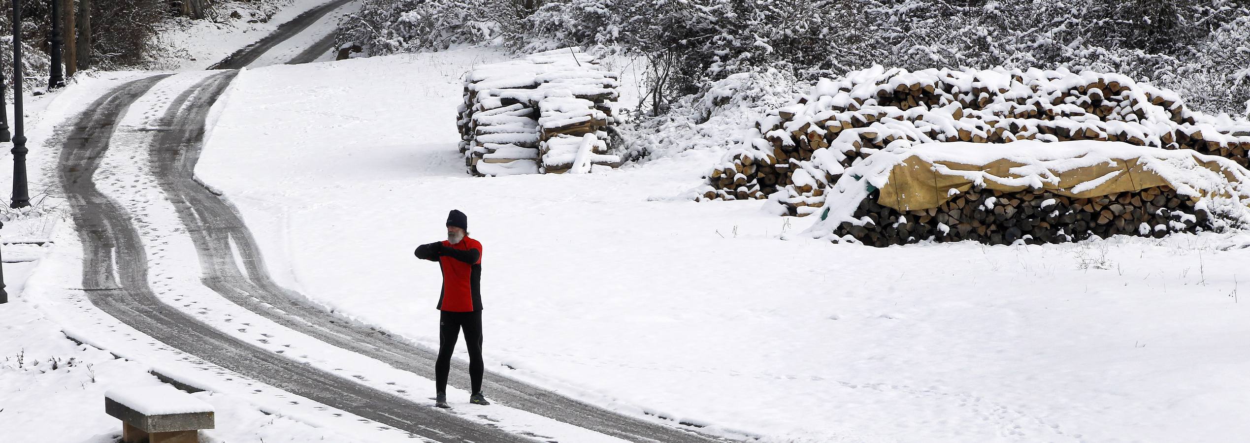 Nieve en la sierra riojana