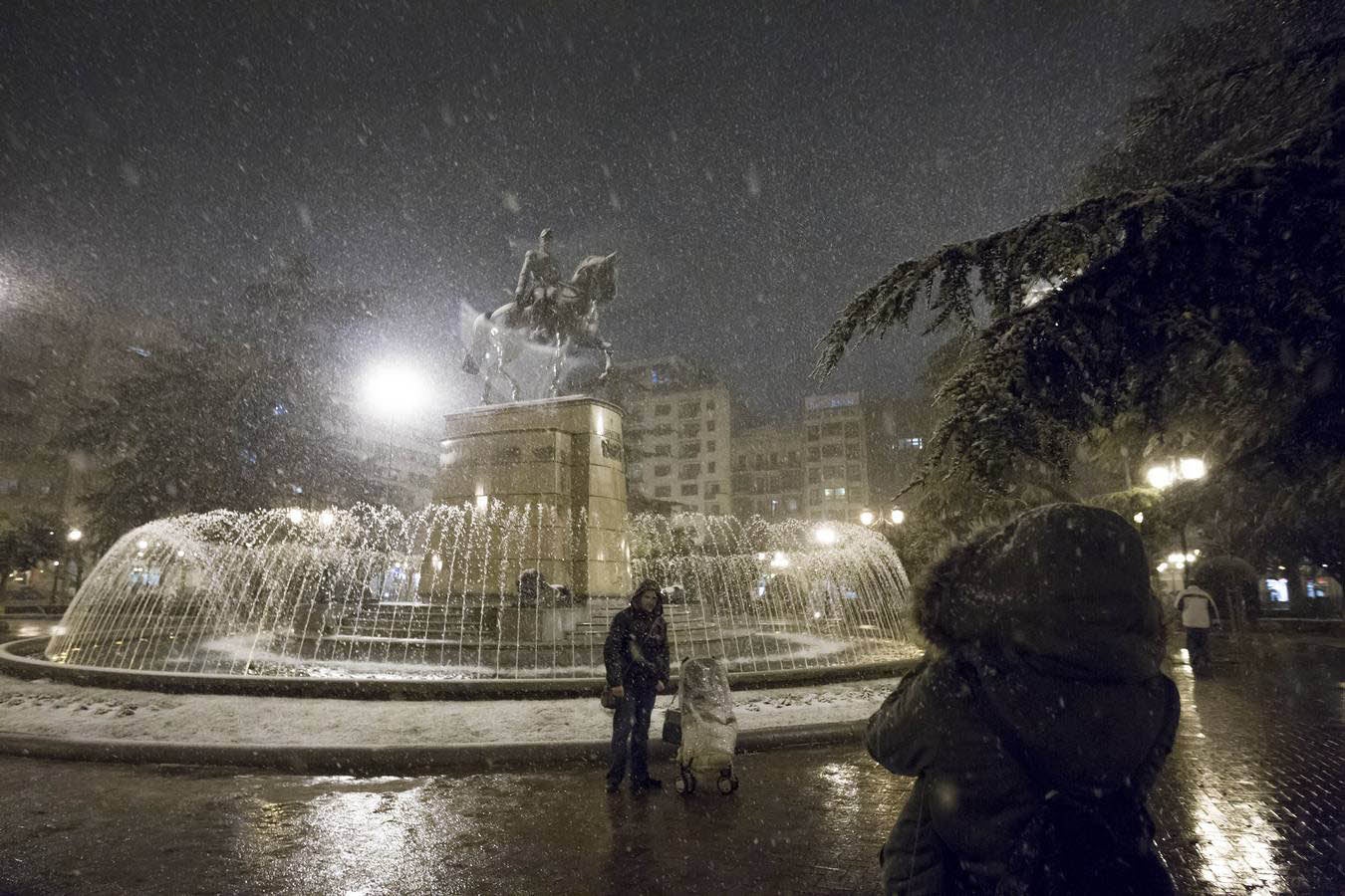 Logroño en blanco