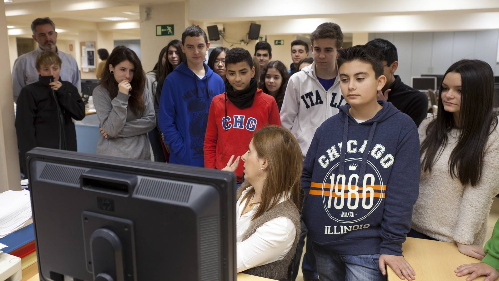 Visita de los alumnos de Los Boscos