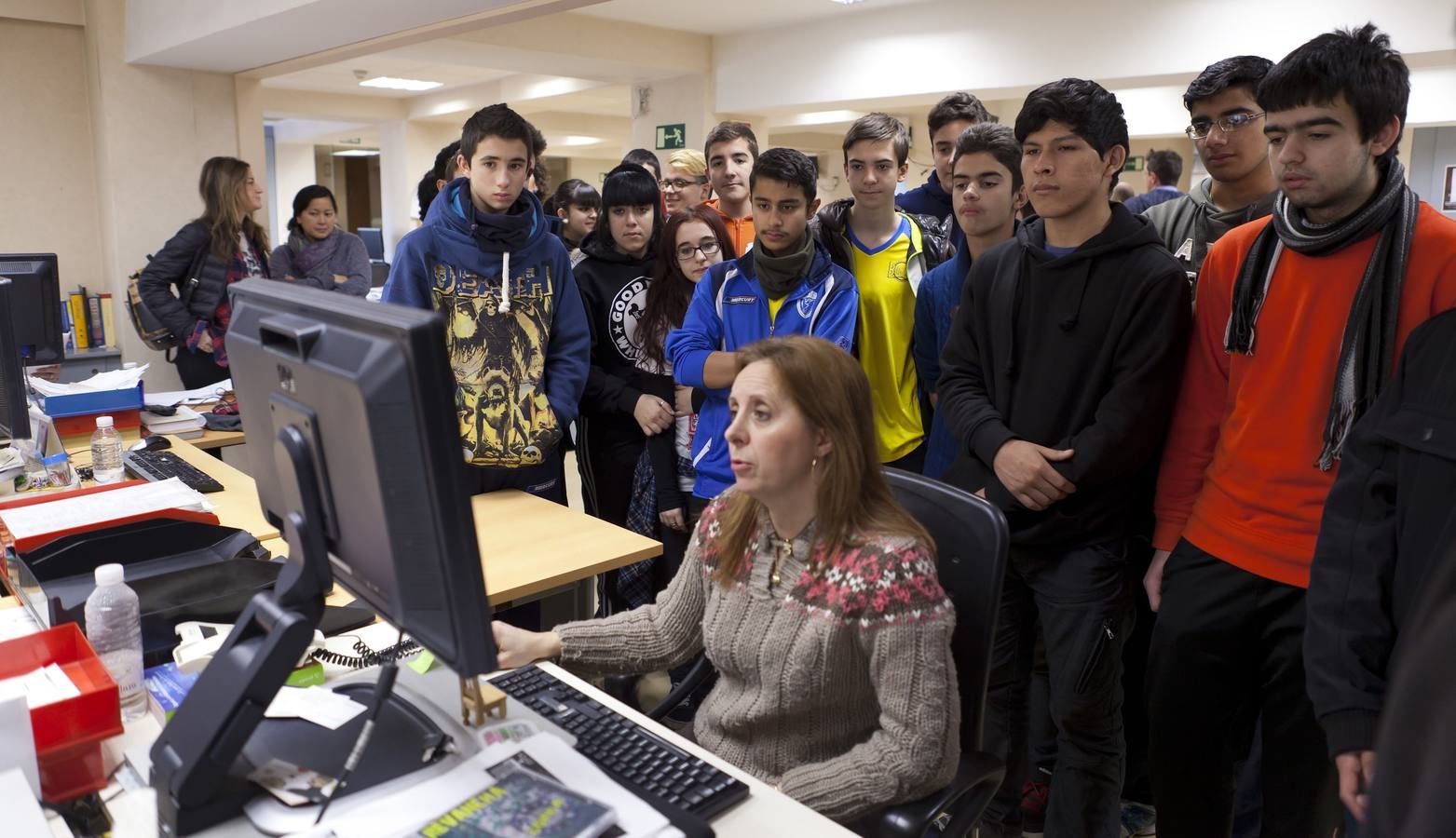Visita de los alumnos de 3º B de Los Boscos