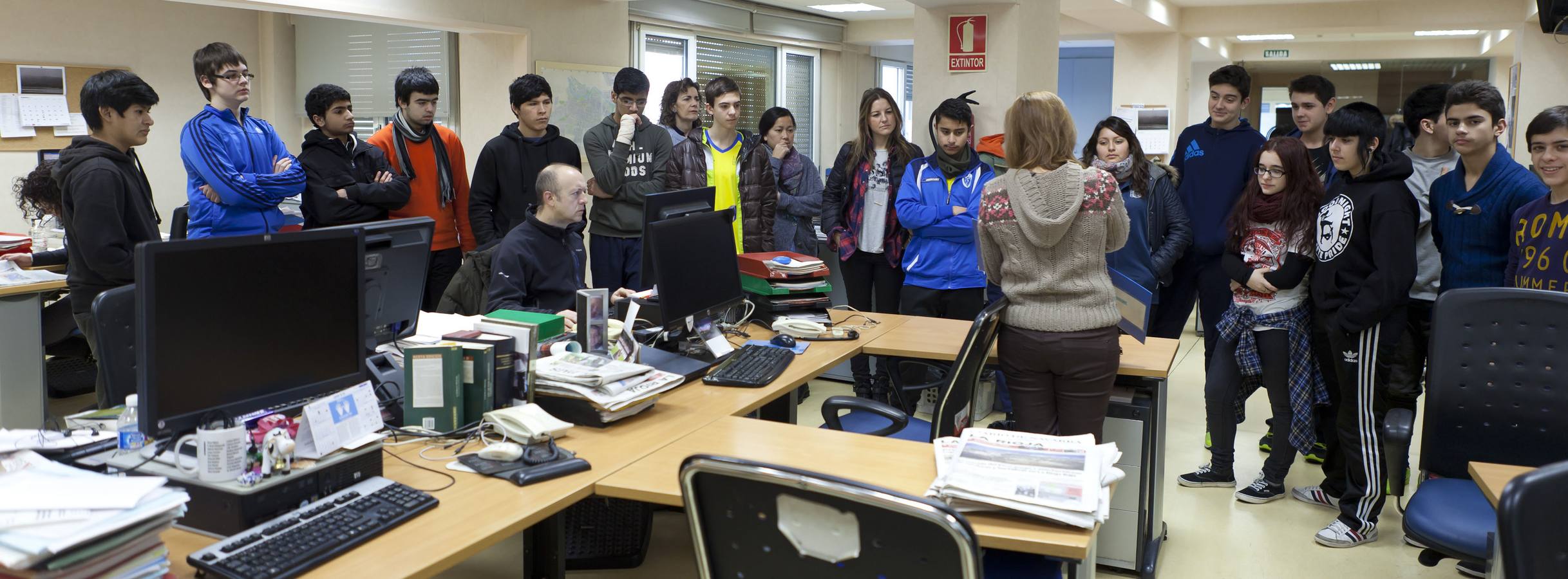 Visita de los alumnos de 3º B de Los Boscos