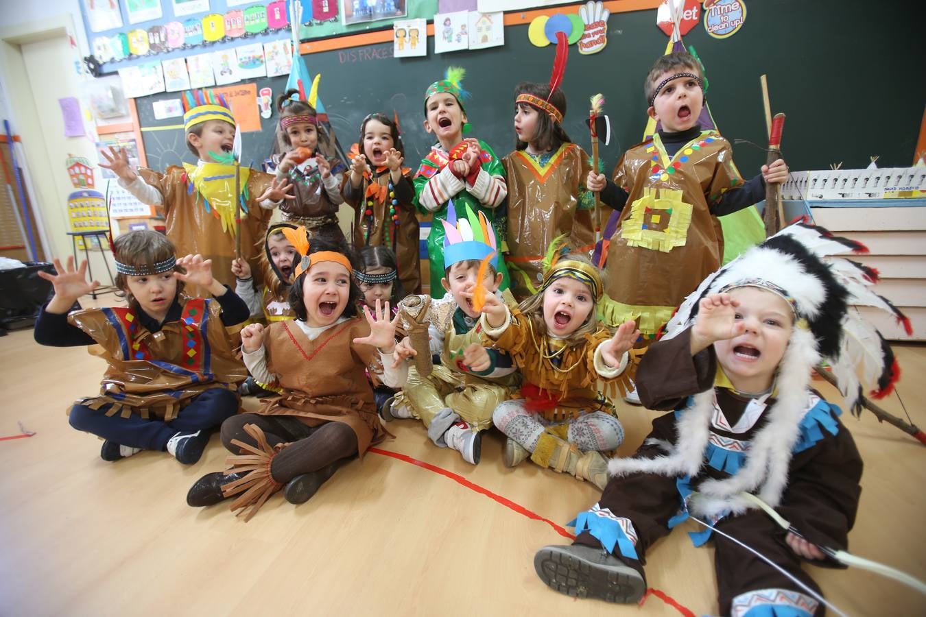 Los niños de Escolapios se difrazan por Carnaval