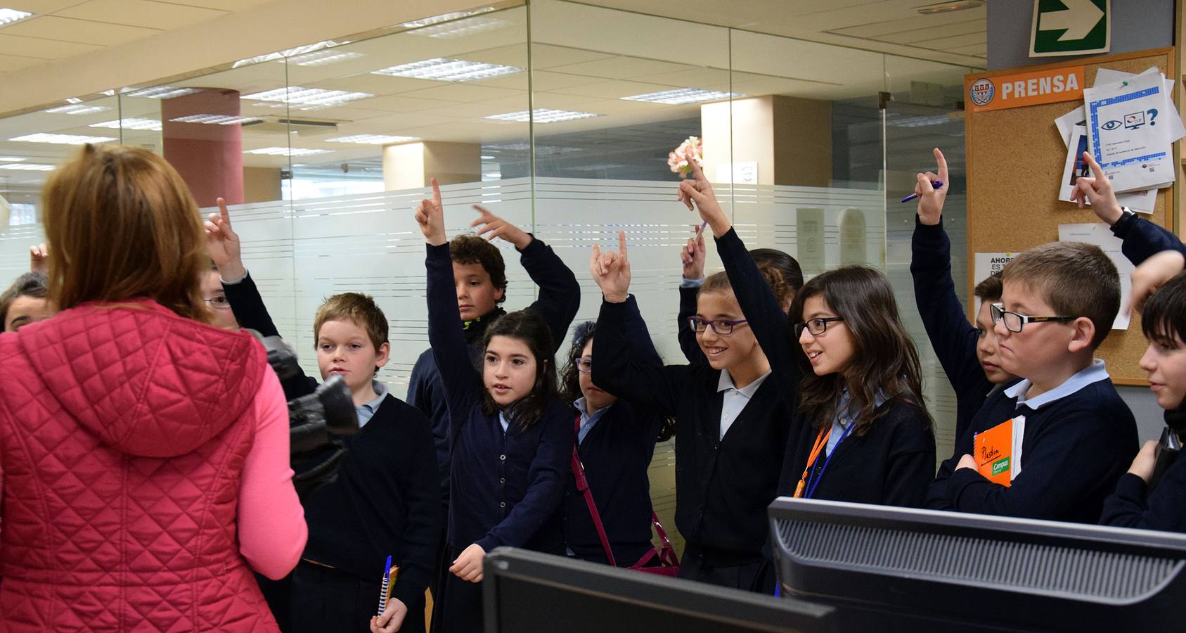 Visita de los alumnos del colegio Paula Montal