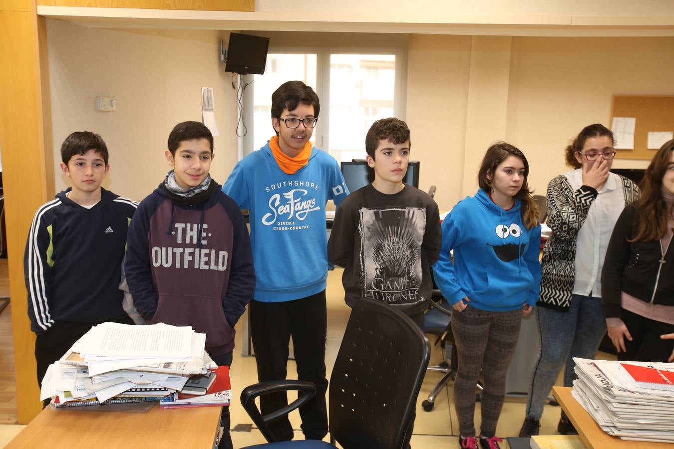 Visita de alumnos del Escultor Daniel