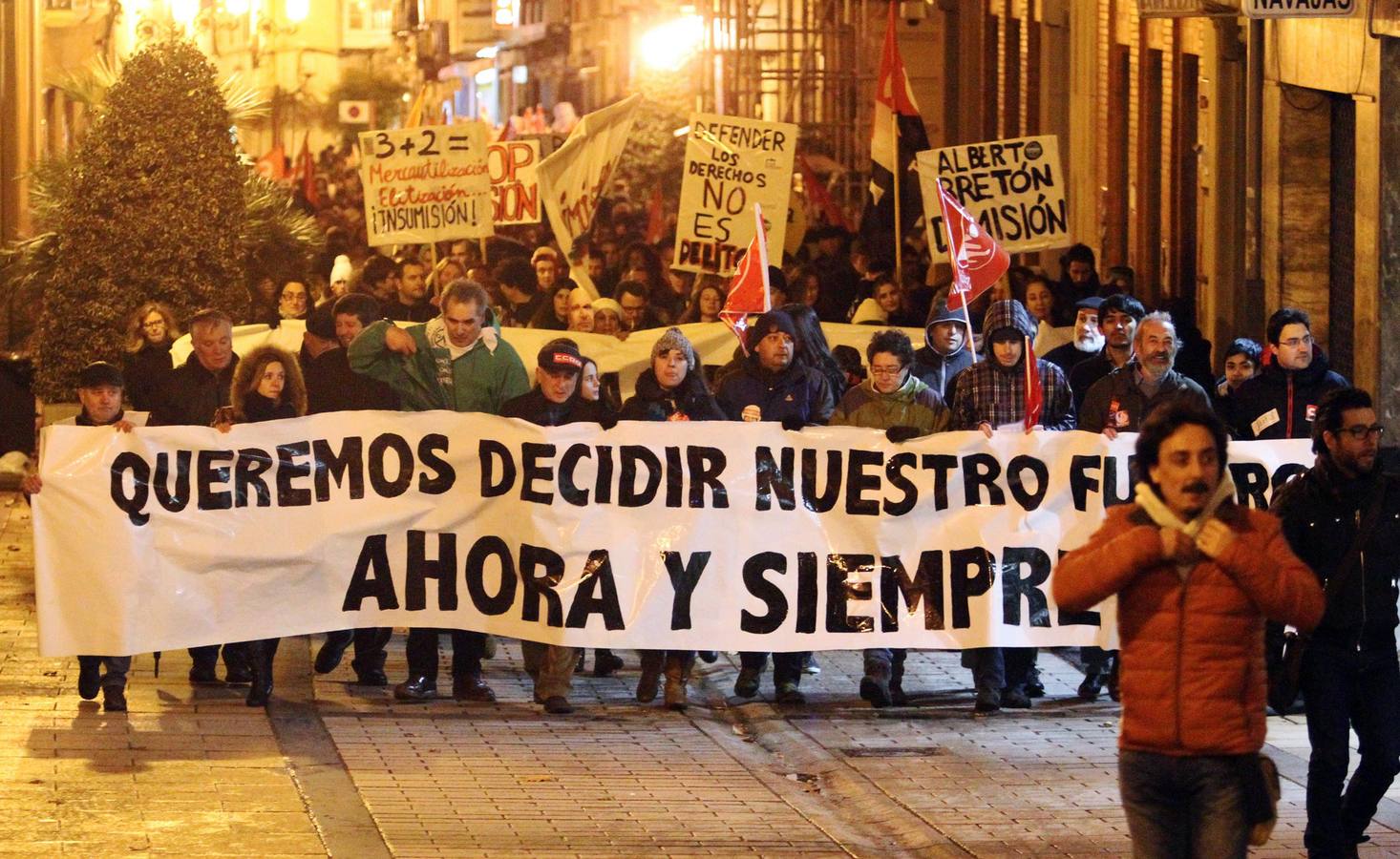 Marea Ciudadana por las calles de Logroño