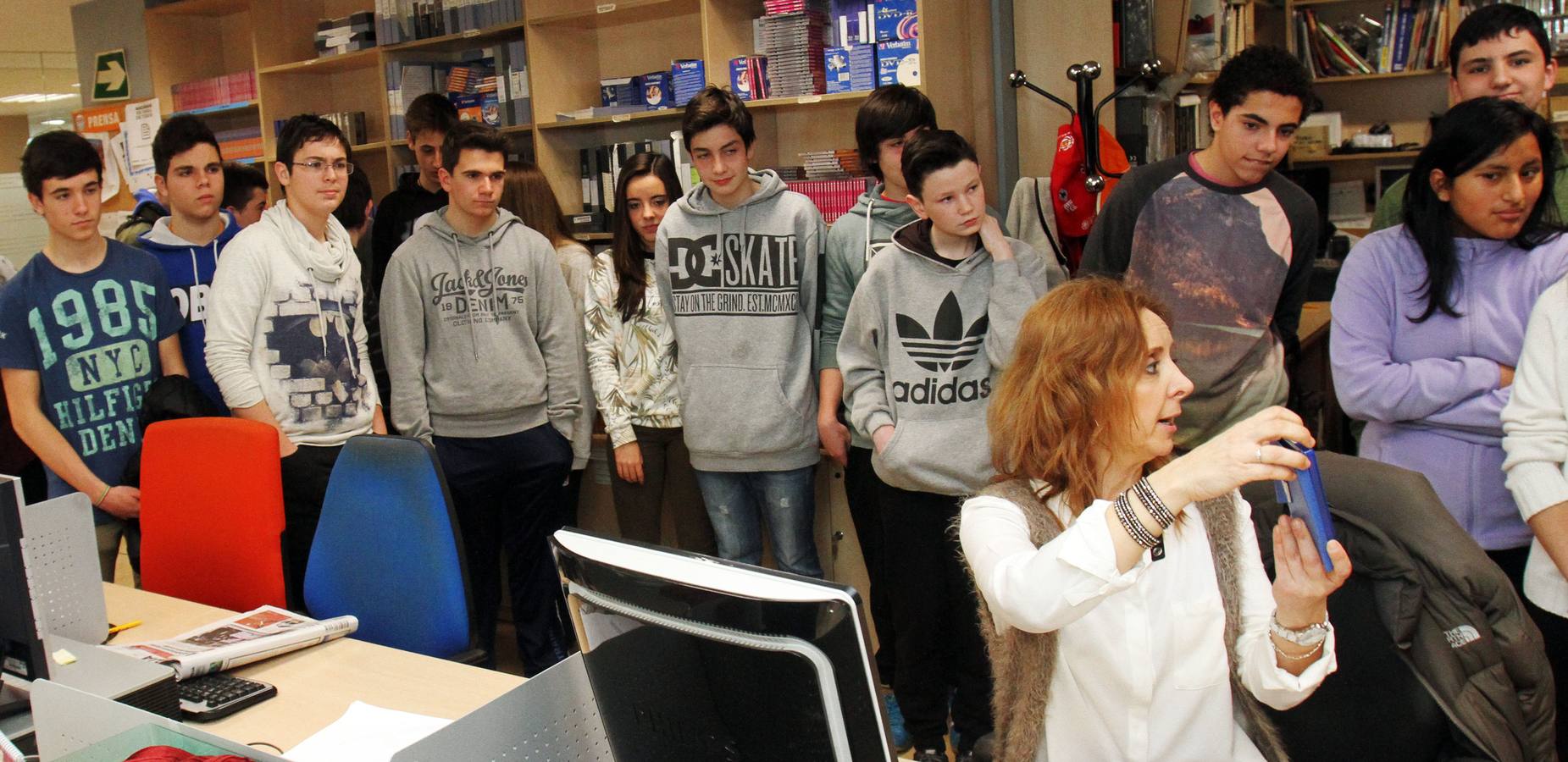 Los alumnos de 3ºC de Marianistas visitan la multimedia de La Rioja