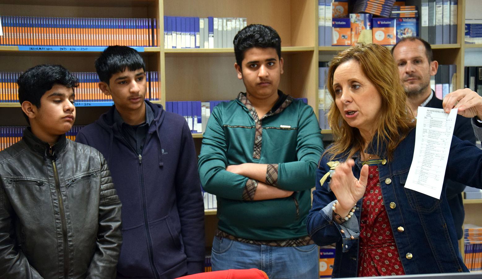 Visita de los alumnos de Escolapios