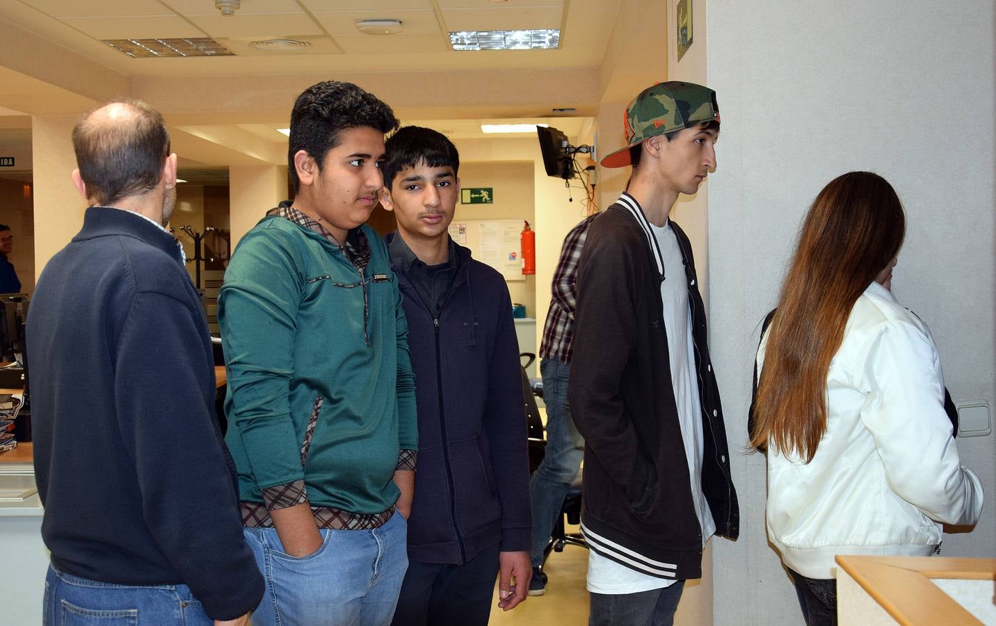 Visita de los alumnos de Escolapios