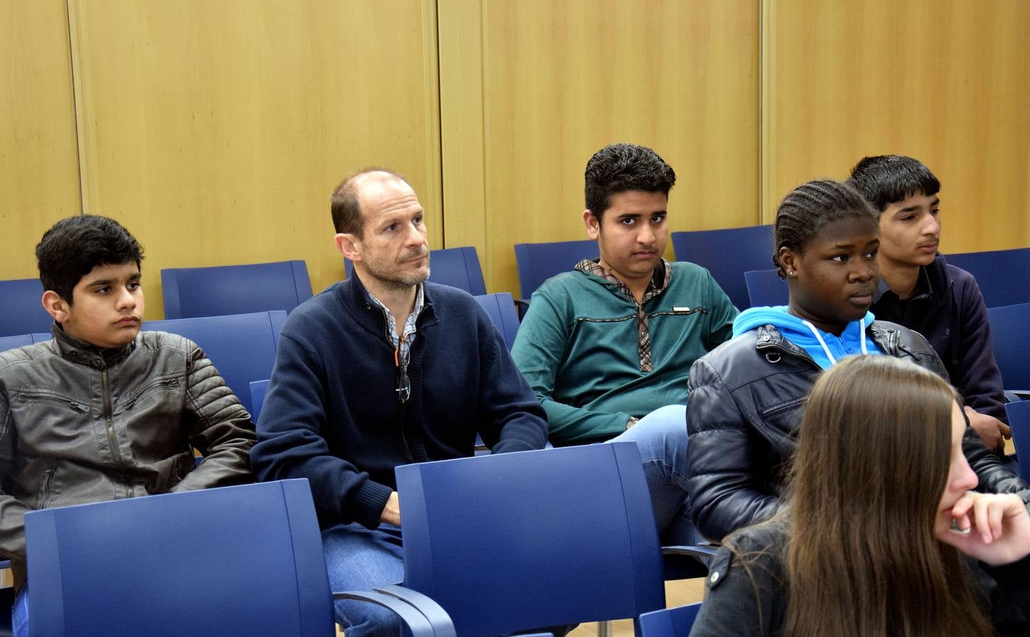 Visita de los alumnos de Escolapios