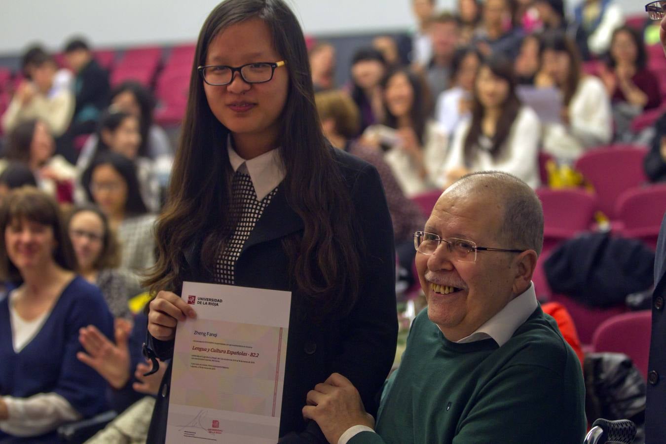 Entrega de diplomas y clausura en la UR del Curso de Lengua y Cultura Española