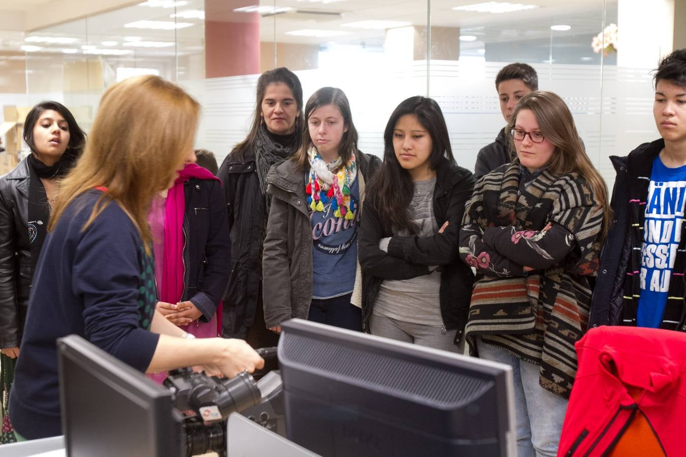 Visita de los alumnos de Jesuitas