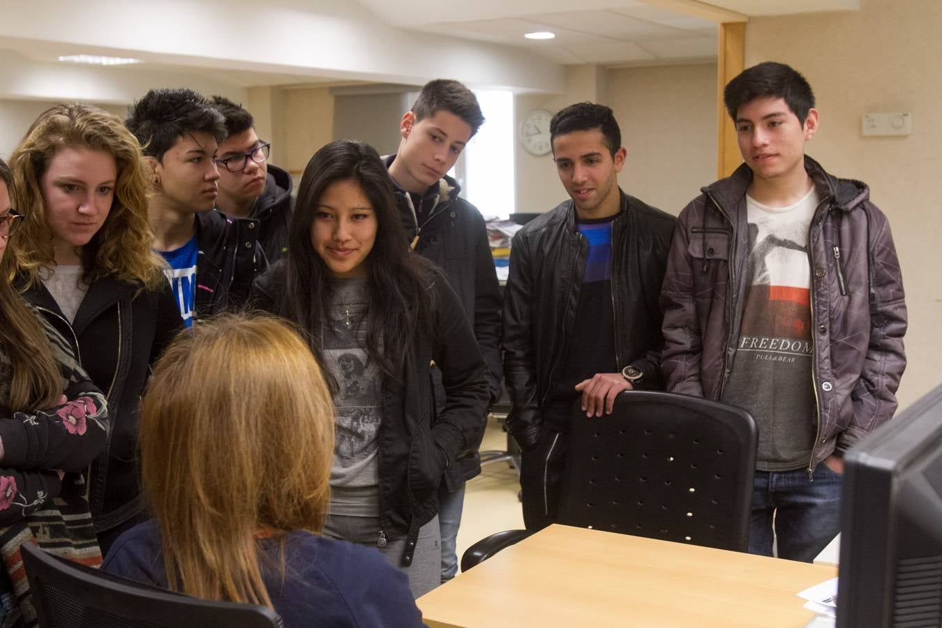 Visita de los alumnos de Jesuitas
