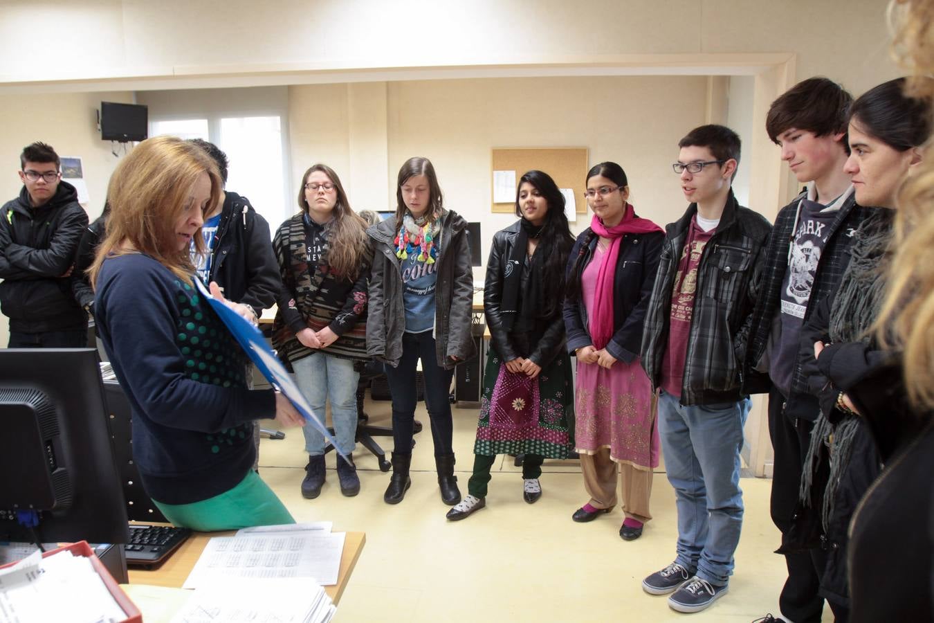 Visita de los alumnos de Jesuitas