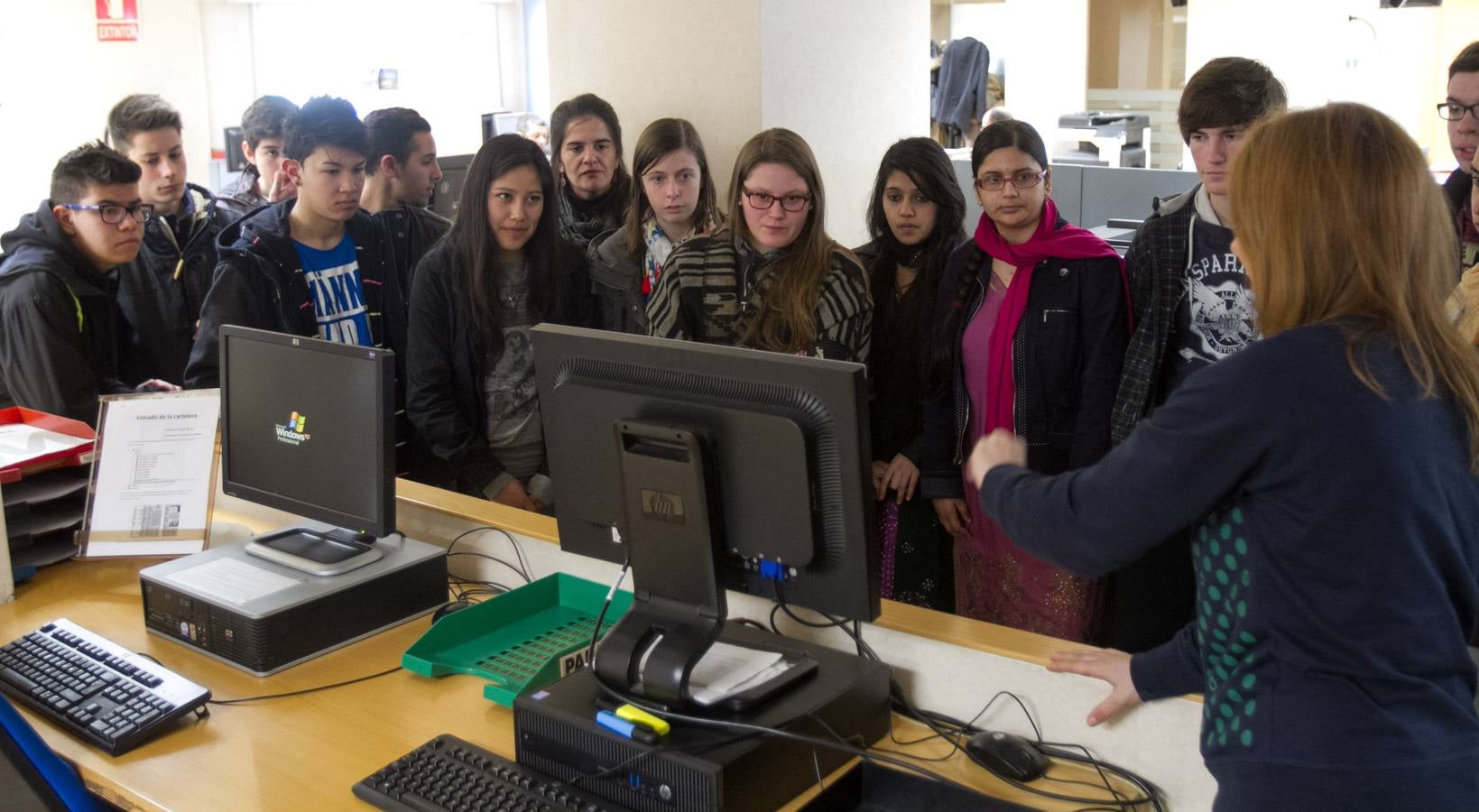 Visita de los alumnos de Jesuitas