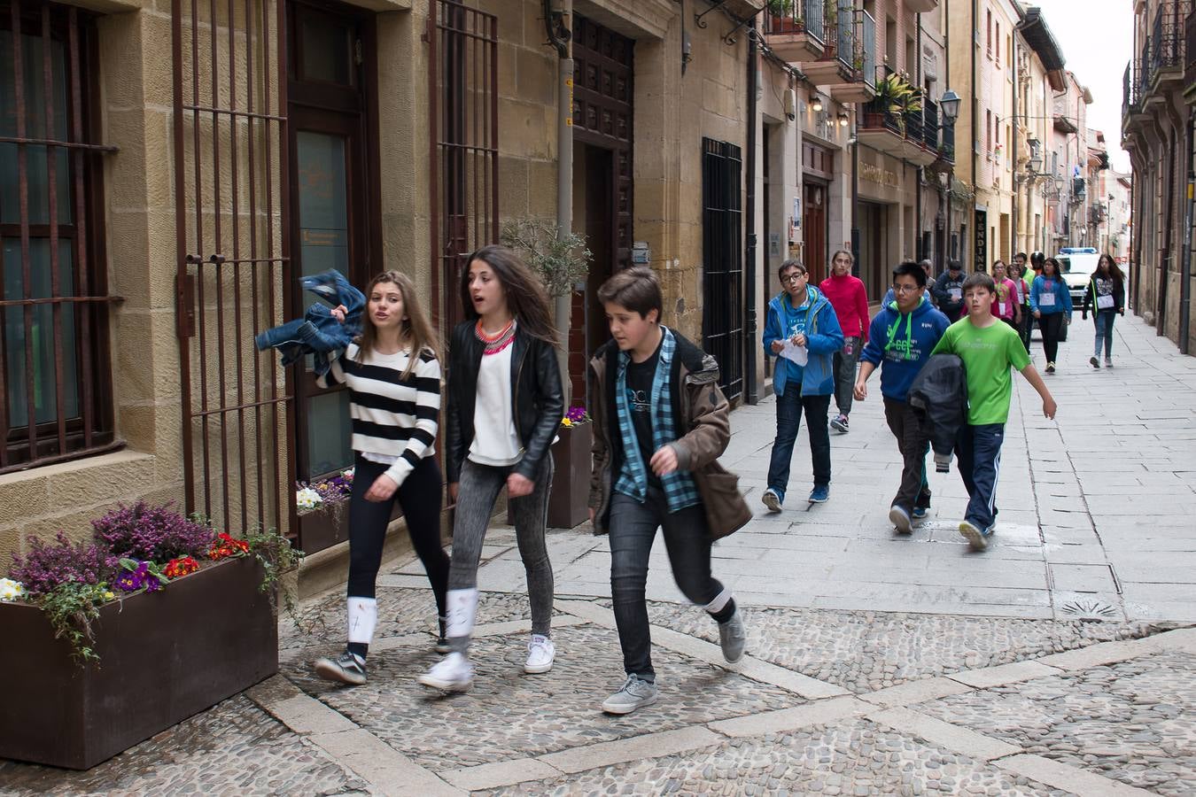 II Marcha Ciclista Solidaria, en favor de la Asociación Española contra el Cáncer en Santo Domingo de La Calzada