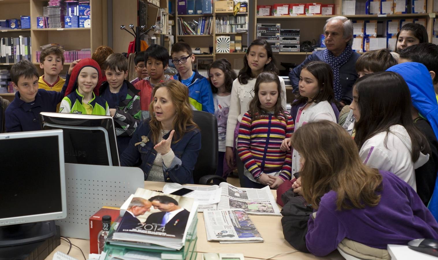 Los alumnos de 5º de primaria del Colegio Milenario de La Lengua visitan la multimedia de Diario LA RIOJA