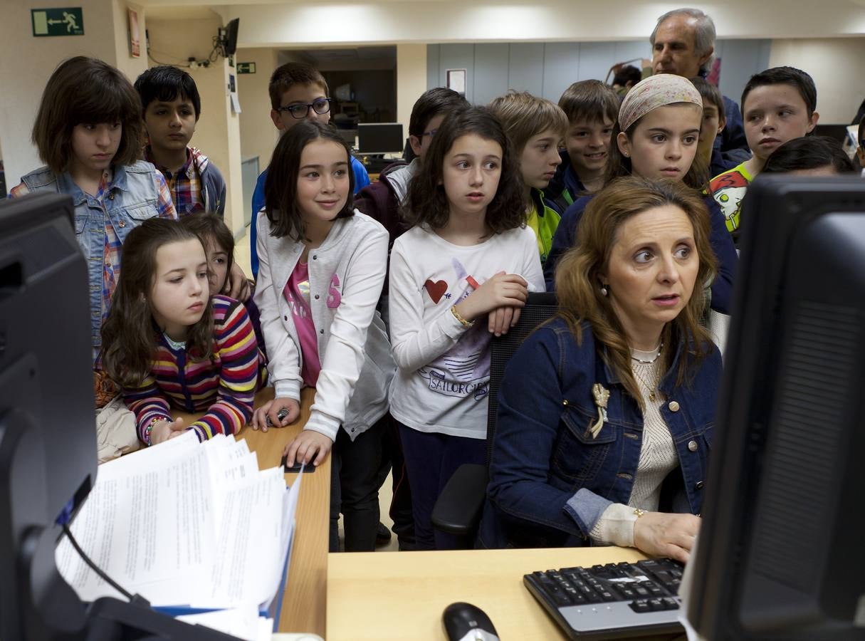 Los alumnos de 5º de primaria del Colegio Milenario de La Lengua visitan la multimedia de Diario LA RIOJA