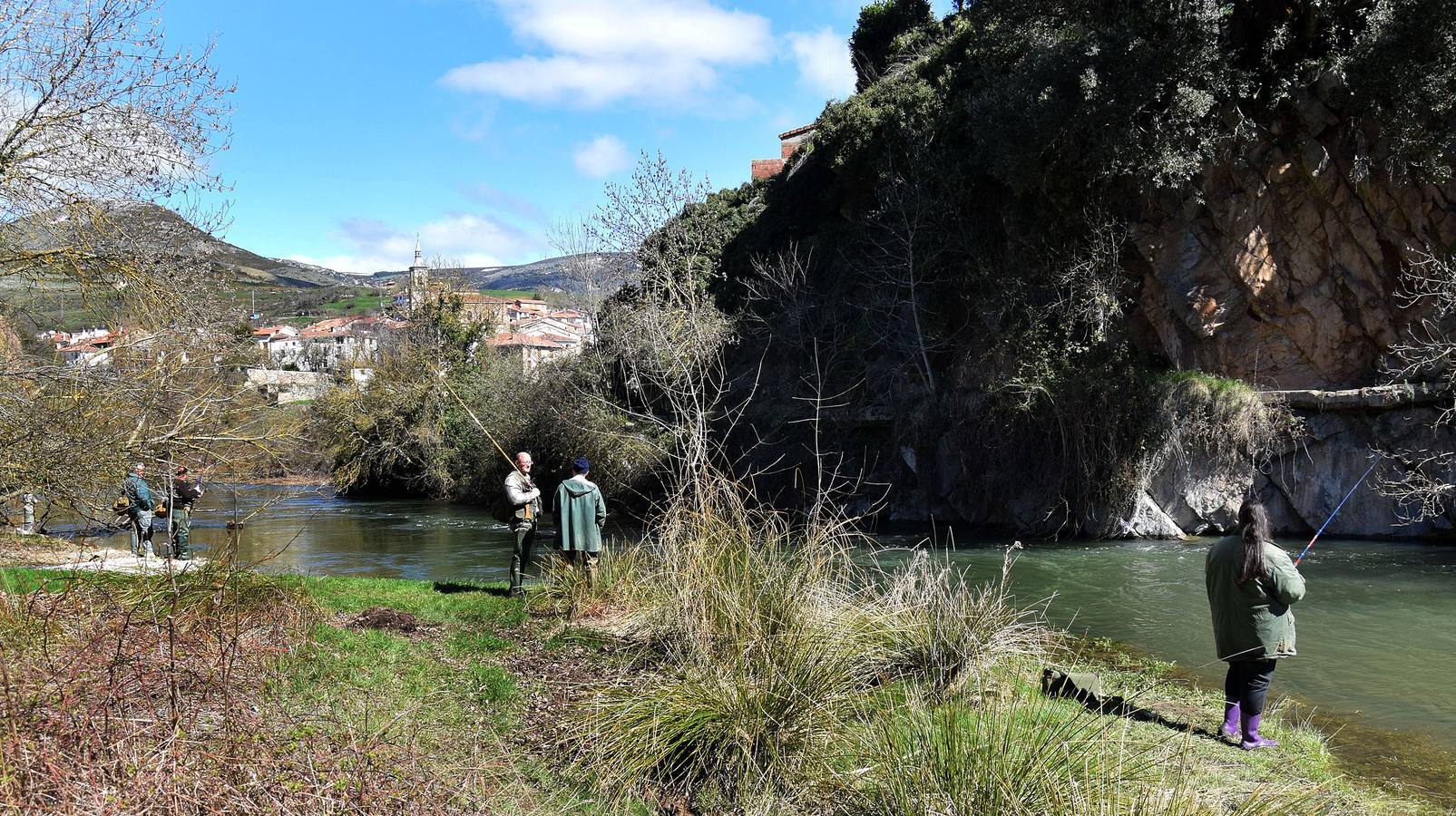 Primera jornada de pesca en La Rioja