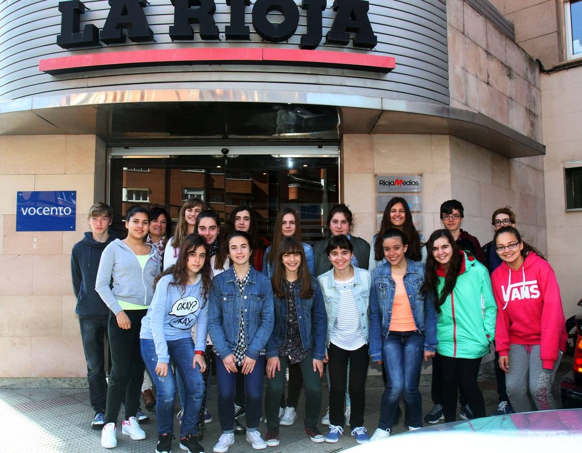 Los alumnos de 2º D de la ESO de Sagasta visitan la multimedia de Diario LA RIOJA