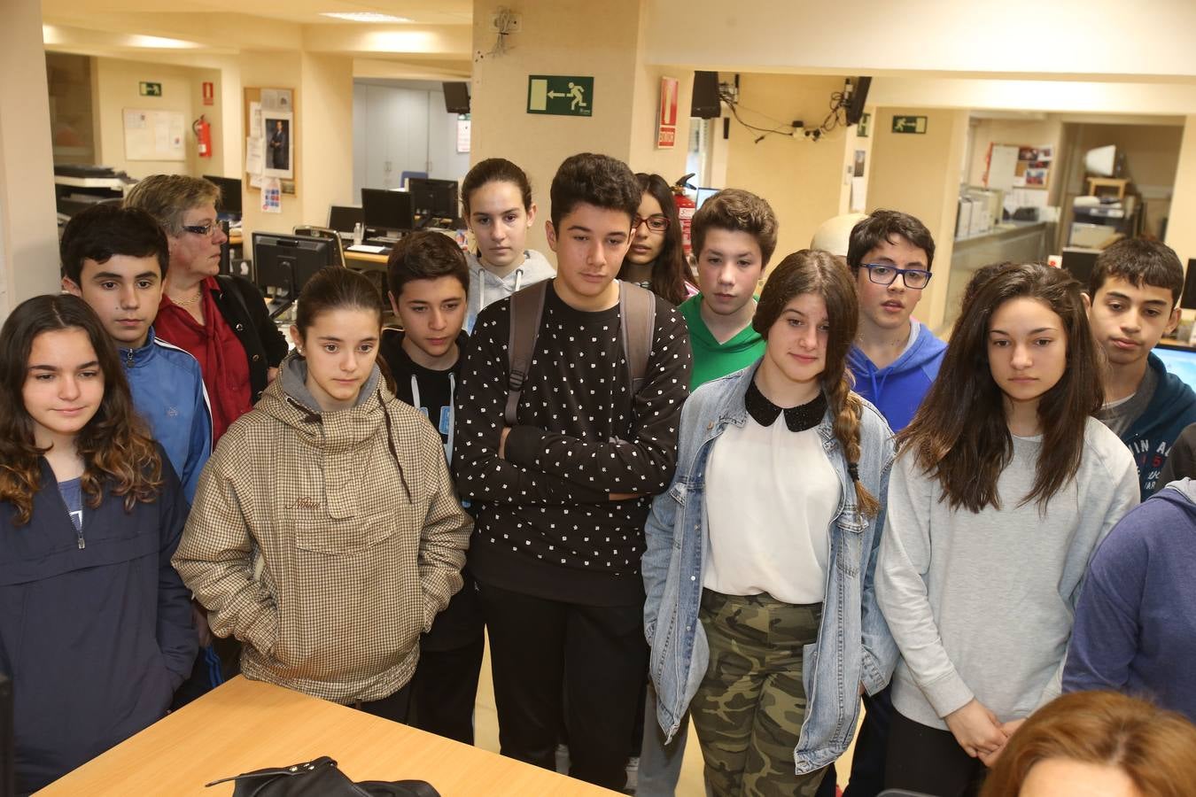Los alumnos de 2º B de la ESO del Sagasta visitan la multimedia de Diario LA RIOJA