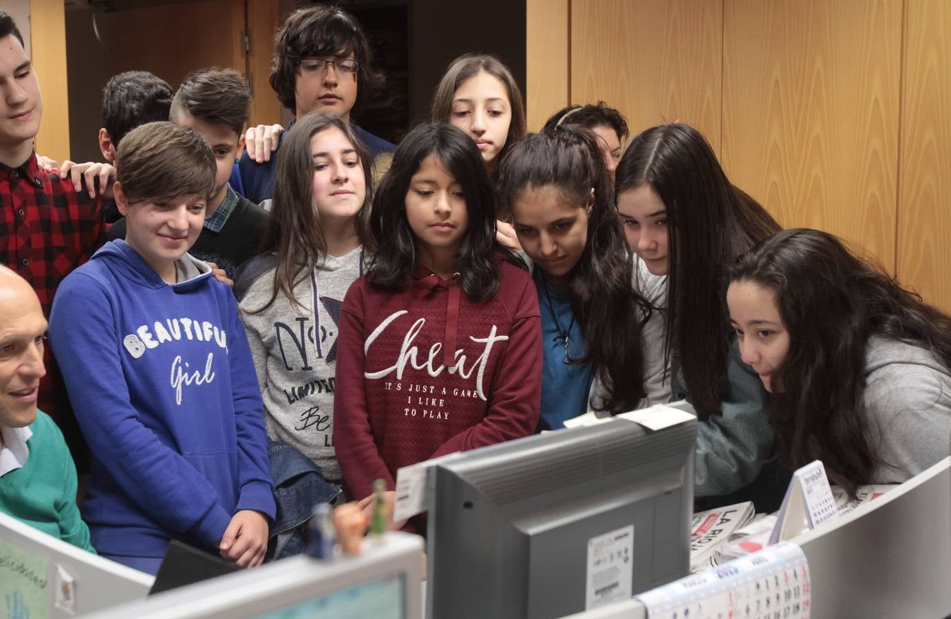 Alumnos del Sagasta visitan Diario LA RIOJA
