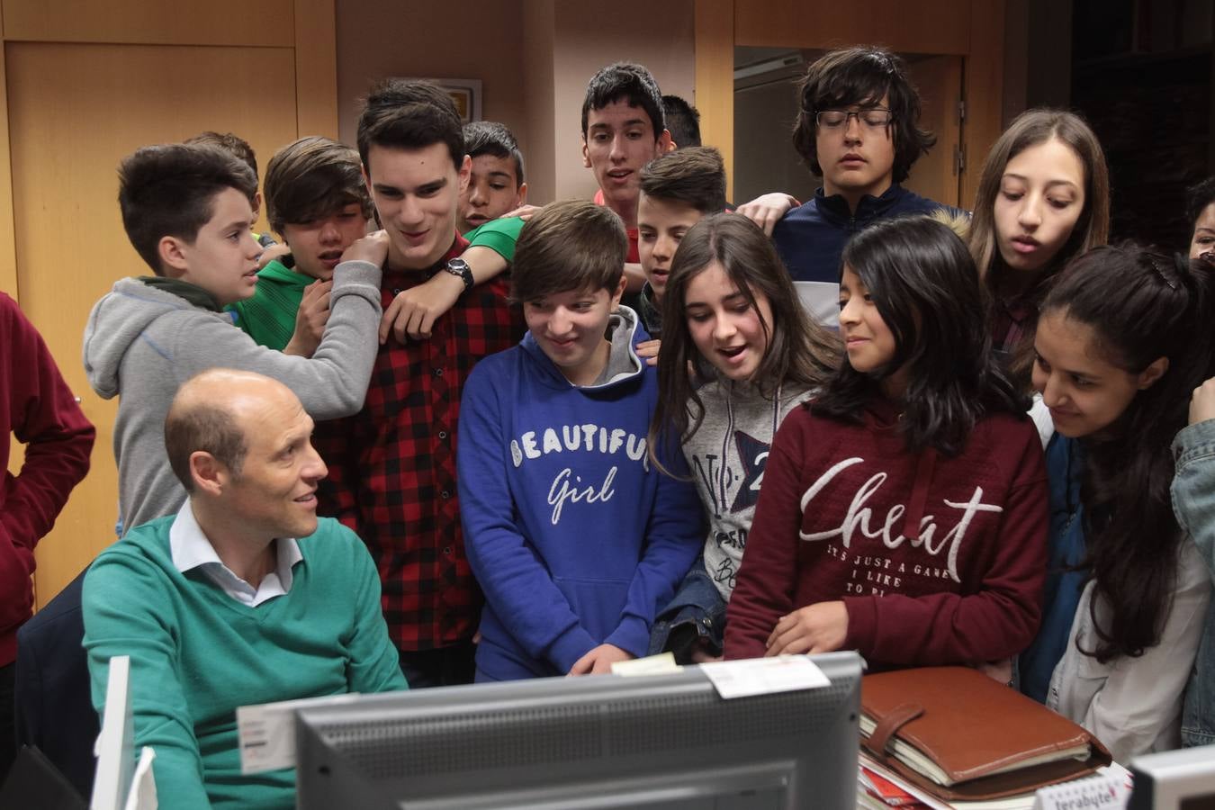 Alumnos del Sagasta visitan Diario LA RIOJA