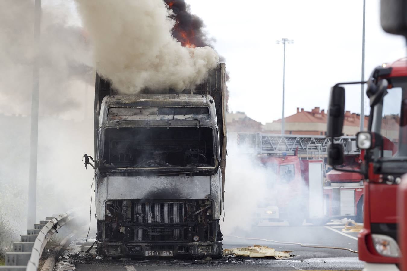 Aparatoso incendio