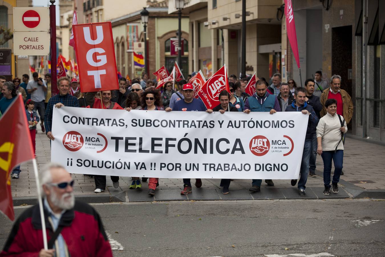 Manifestación del Primero de Mayo en Logroño