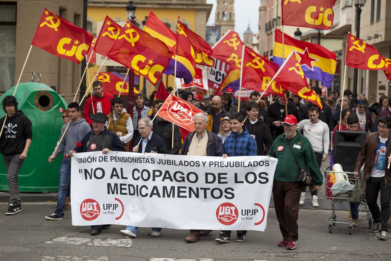 Manifestación del Primero de Mayo en Logroño