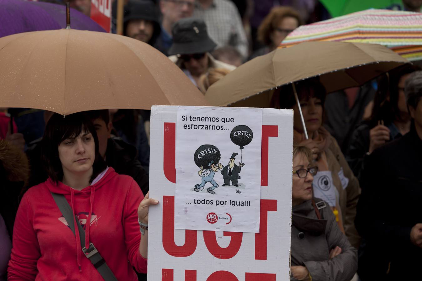 Manifestación del Primero de Mayo en Logroño