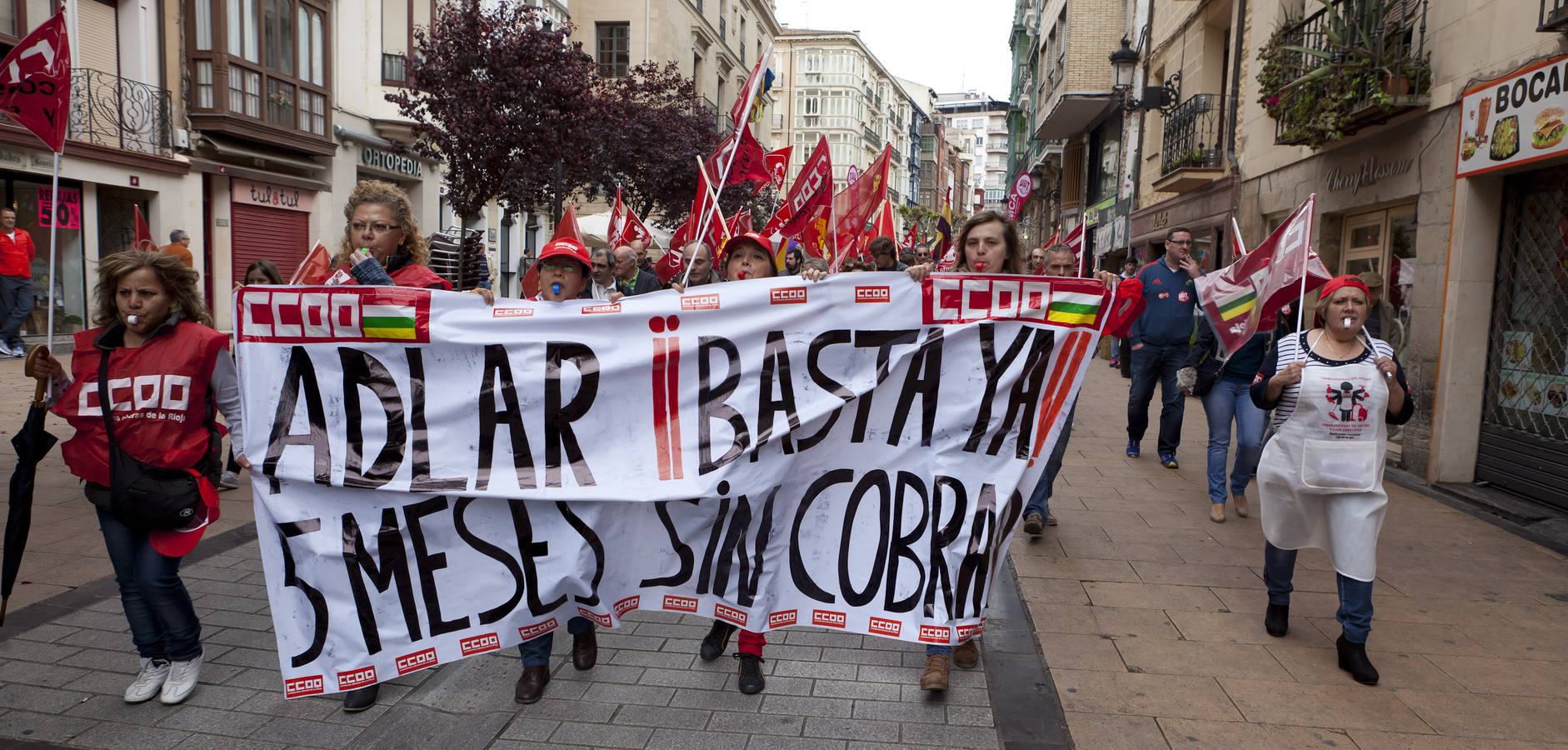 Manifestación del Primero de Mayo en Logroño