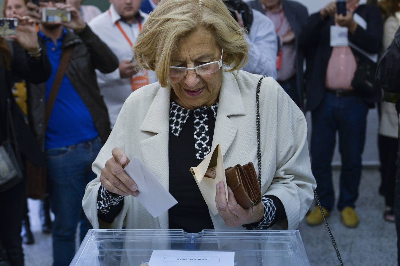 La candidata de Ahora Masdrid a la Alcaldía de la capital, Manuela Carmena.