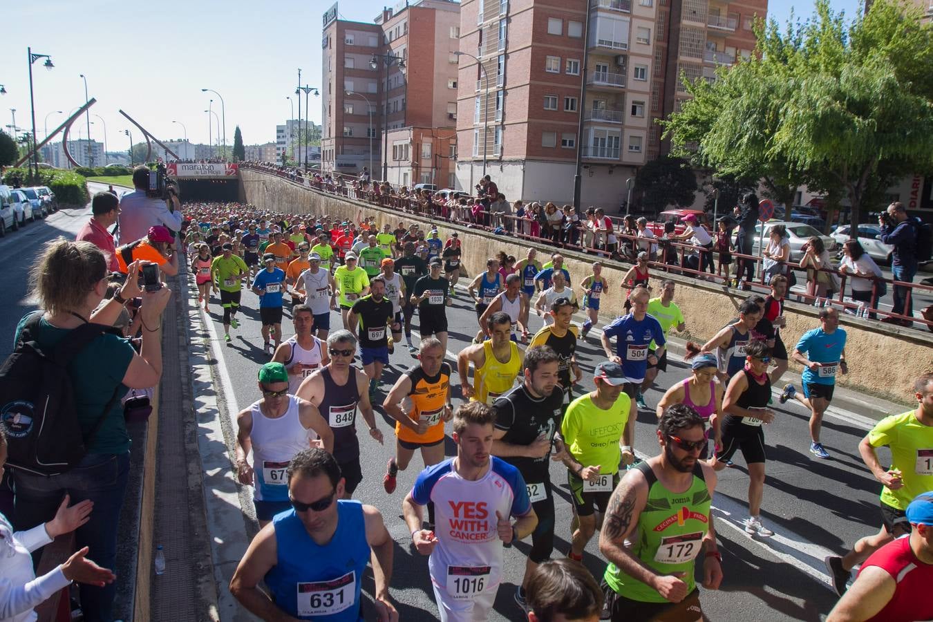 Media Maratón de La Rioja: La salida y la carrera por las calles logroñesas