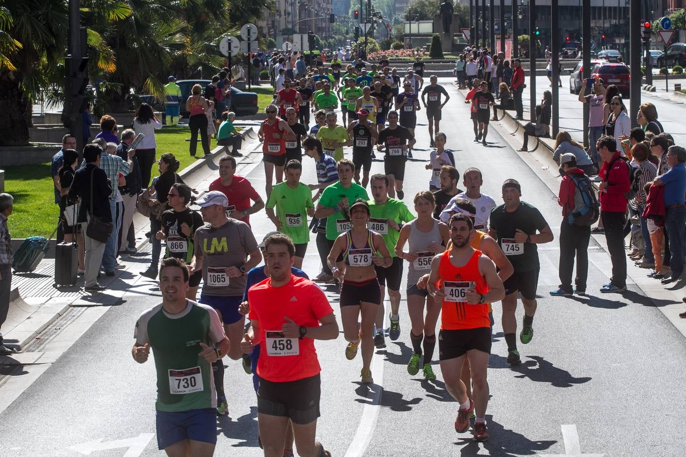 Media Maratón de La Rioja: La salida y la carrera por las calles logroñesas