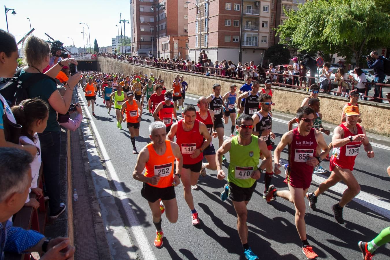 Media Maratón de La Rioja: La salida y la carrera por las calles logroñesas