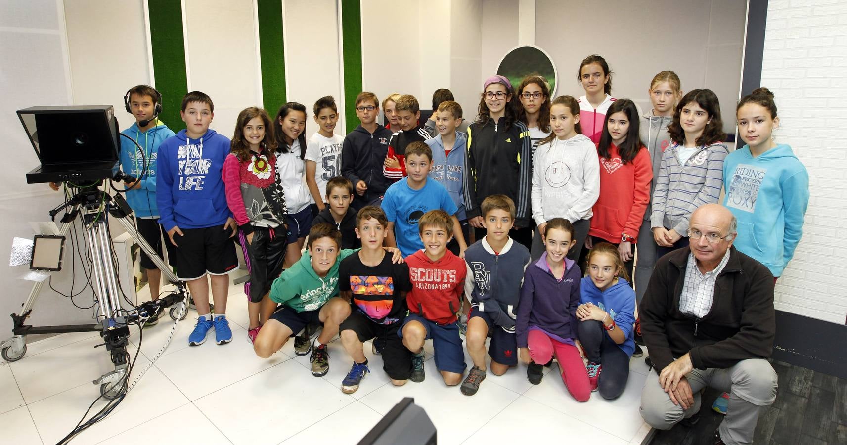 Los alumnos de 6º A del Colegio Las Gaunas de Logroño visita la multimedia de Diario LA RIOJA