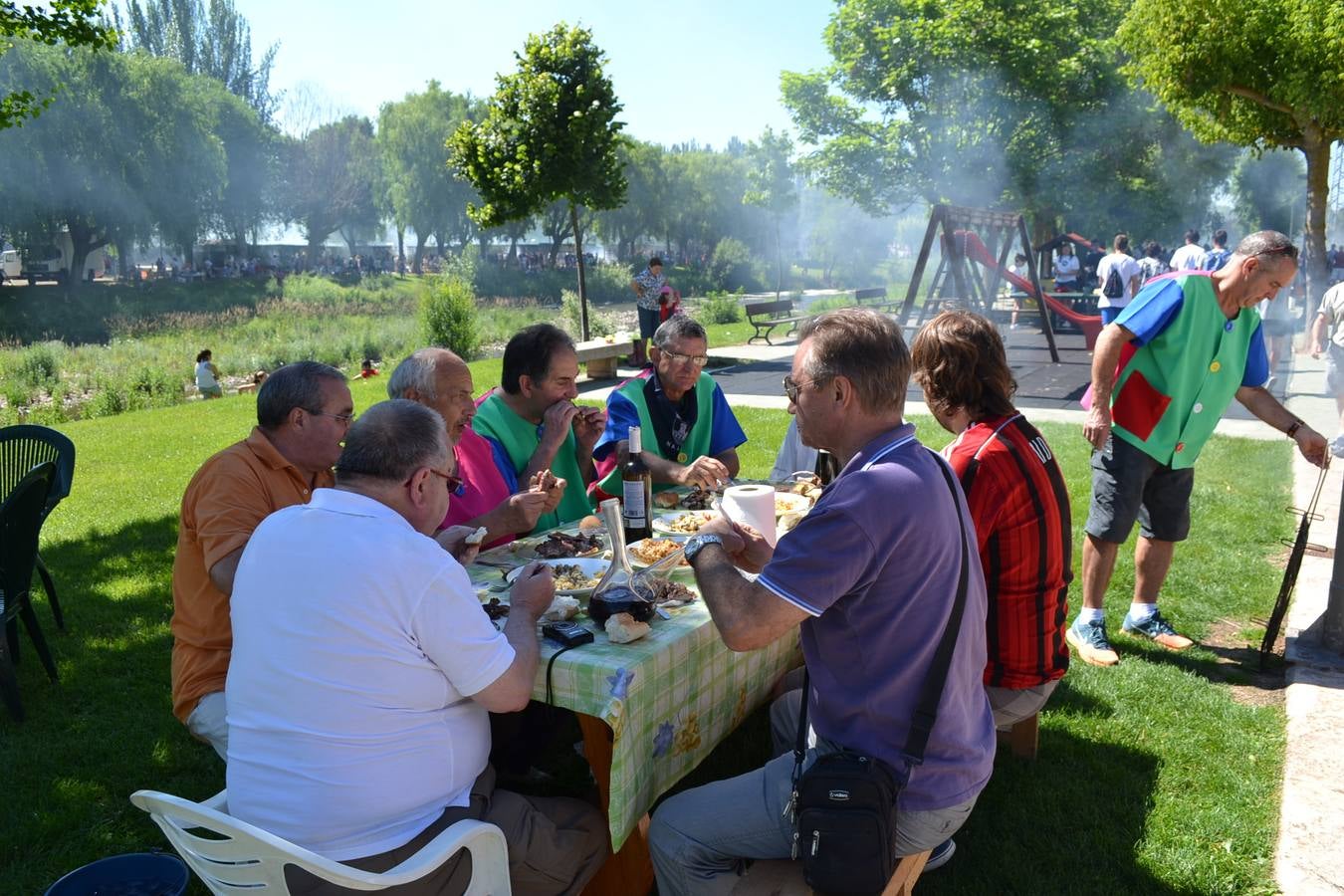 Almuerzo antes de las Vueltas en las fiestas de Nájera