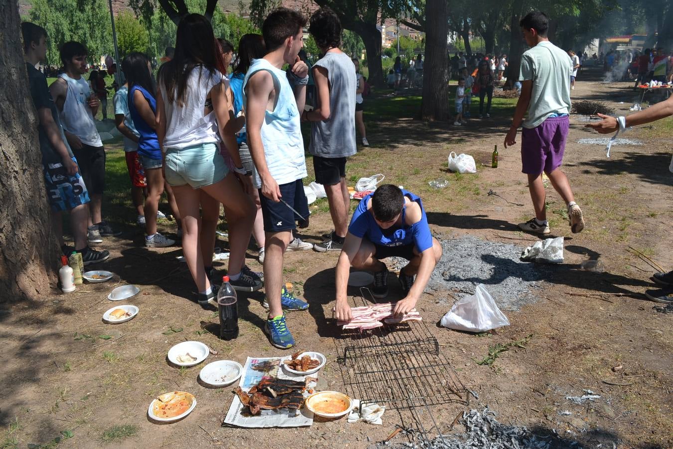 Almuerzo antes de las Vueltas en las fiestas de Nájera