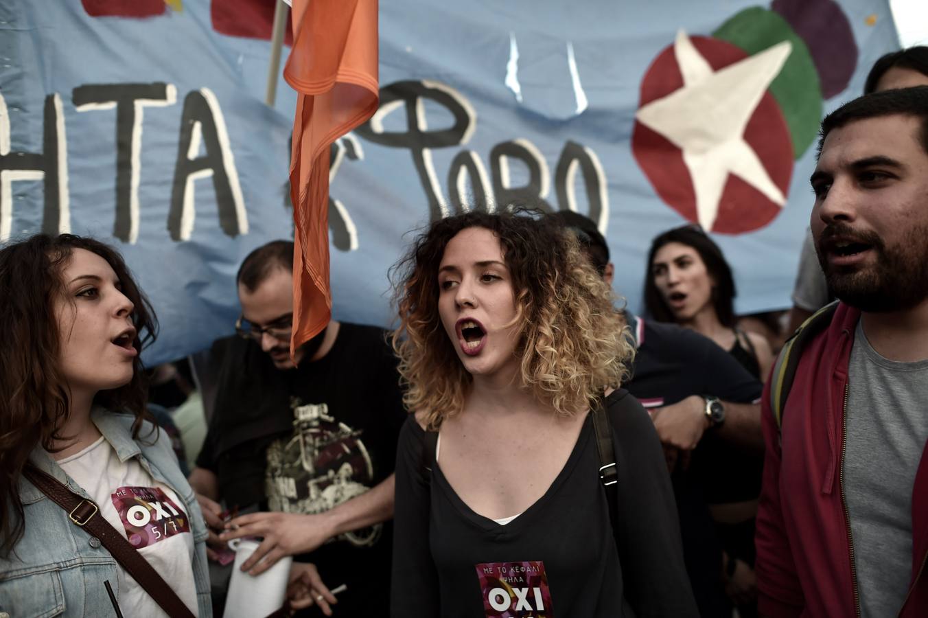 Cerca de 17.000 personas se manifestan a favor del &#039;No&#039; en el referéndum en Grecia