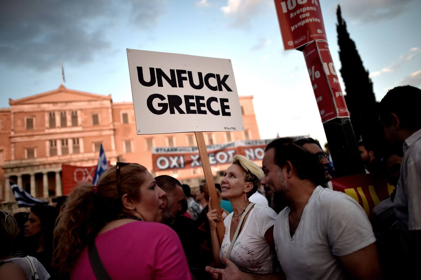 Cerca de 17.000 personas se manifestan a favor del &#039;No&#039; en el referéndum en Grecia