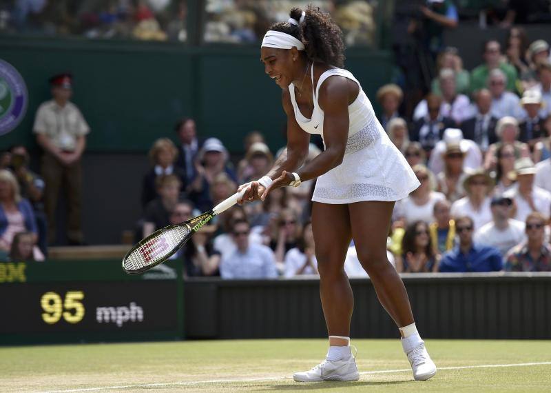 Las mejores imágenes de la histórica final entre Muguruza y Serena