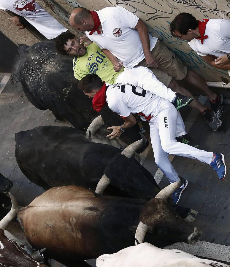 Así ha sido la cogida del joven de Calahorra herido por asta de toro en San Fermín